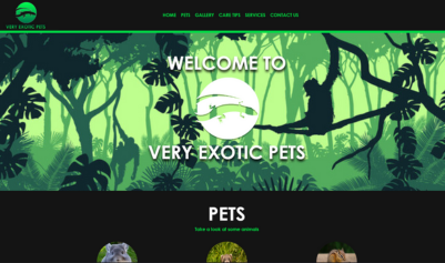 Exotic Pets Website